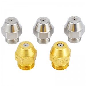 Diesel raskas polttoainepoltin sumuinen messinkiöljy suuttimella ontolla kiinteällä puoliksi koko kartiosuihkukuviolla